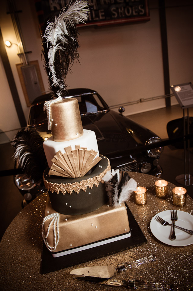 Wedding cake by ozzie gromada meza at Ravenswood Event Center